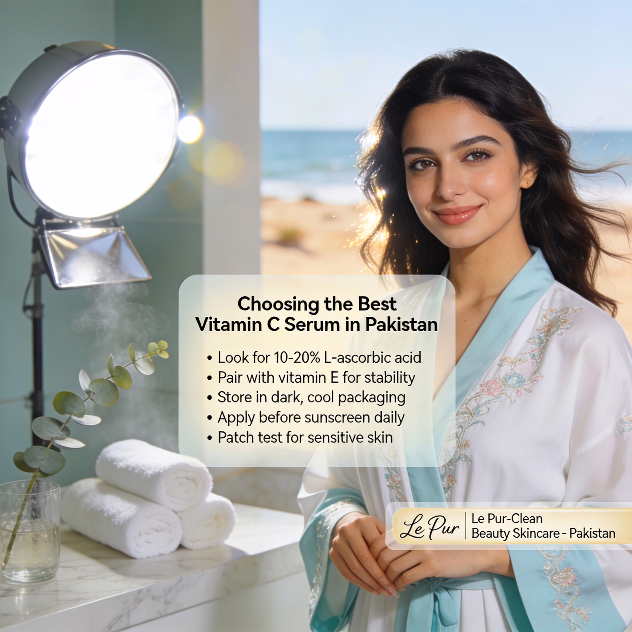 Best Vitamin C Serum Pakistan results Pakistan - even radiant skin after organic care